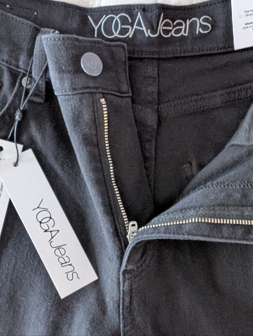Yoga Jeans Wide Leg Black Cargo Jeans - Picture 2 of 5